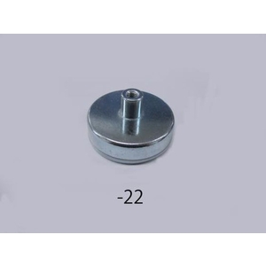 エスコ 強力マグネット φ63×14mm M8×1.25 350N FCY0560-EA781EH-22-イメージ1