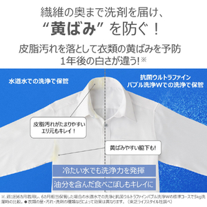 東芝 10．0kgインバーター全自動洗濯機 ZABOON グランホワイト AW-10DHB5(W)-イメージ5