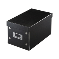 サンワサプライ 組み立て式CD BOX(W165mm) ブラック FCD-MT3BKN