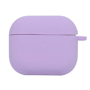 ラスタバナナ AirPods(第3世代)用カラビナ付きシリコンケース ライトパープル 6780AP3SI-イメージ1
