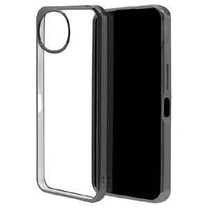 ラスタバナナ AQUOS wish6用 TPUケース メタルフレーム ブラック 9538AW6TPBK-イメージ1