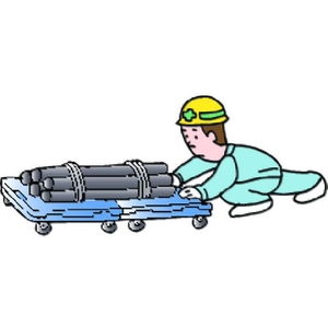 石川製作所 樹脂製連結平台車 均等荷重150kg 4輪自在 FC032HA-2934710-イメージ2