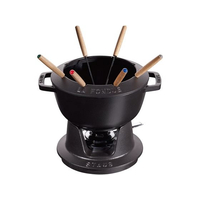 STAUB ストウブ フォンデュセット 20cm ブラック 40511-972 FC654LE-1896310