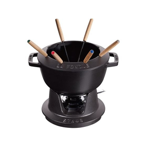 STAUB ストウブ フォンデュセット 20cm ブラック 40511-972 FC654LE-1896310-イメージ1