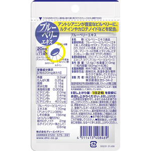 ＤＨＣ ブルーベリーエキス 20日分 FCJ122V-イメージ2