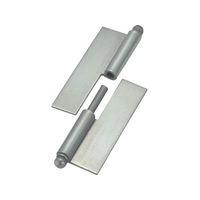 トラスコ中山 TRUSCO スチール製抜き差し蝶番 穴ナシ 左用 1組(袋)=2個入 FC584ES-3007138