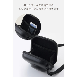 エレコム instax miniシリーズ(チェキ)用 カメラケース/エンボス ブラック IC-CCGPTXBK-イメージ5