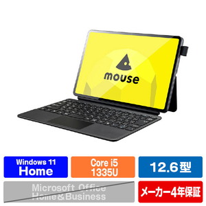 マウスコンピューター mouse 12．6型 2in1タブレットPC M2ICU01BKA4 ブラック M2ICU01BKA4-イメージ1