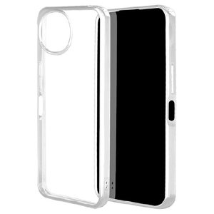 ラスタバナナ AQUOS wish6用 TPUケース メタルフレーム シルバー 9539AW6TPSV-イメージ1