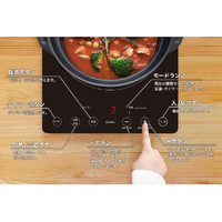 ドリテック DI-120BK IHクッカー 「ラルジュ」 ブラック|エディオン