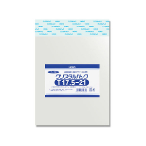 シモジマ クリスタルパック 175×210+40mm 100枚×10袋 T17.5-21 FC48098-006741710-イメージ1