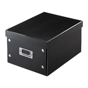 サンワサプライ 組み立て式DVD BOX(W210mm) ブラック FCD-MT4BKN-イメージ1