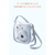 エレコム instax mini 12用(チェキ) カメラケース クリア/ブルー IC-CCM12BU-イメージ4