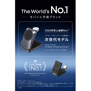Anker Prime Wireless Charging Station (3-in-1, MagGo, AirCool, Foldable) ブラック B25N1N11-イメージ2
