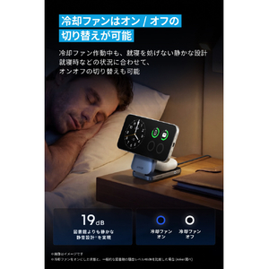 Anker Prime Wireless Charging Station (3-in-1, MagGo, AirCool, Foldable) ブラック B25N1N11-イメージ7