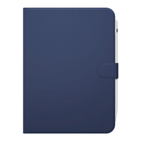 バッファロー iPad 10．9インチ 第10世代用フリーアングルレザーケース ブルー BSIPD22109CLFBL