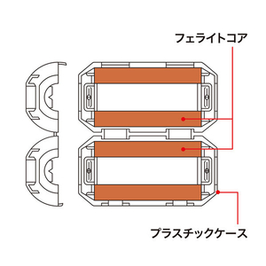 サンワサプライ フェライトコア TEL-NF1N-イメージ3