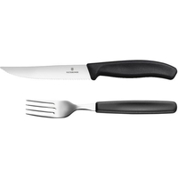 ビクトリノックス Victorinox/スイスクラシック グルメナイフ・フォークセット ブラック 12cm FC810LJ-3639800