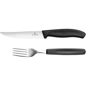 ビクトリノックス Victorinox/スイスクラシック グルメナイフ・フォークセット ブラック 12cm FC810LJ-3639800-イメージ1