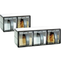 アスベル コンパクト調味料ケース 3P Nフォルマ ステンレス3 1121 FCL1106-041188003