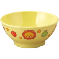 アヅミ産業 メラミン子供食器 みんなともだち。 飯碗 YMB-1 イエロー FC955LB-1026670