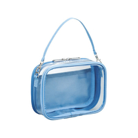 リヒトラブ myfa デコレーションボックスポーチ ミニ・ワイド パウダーブルー FCG643U-A3309-14