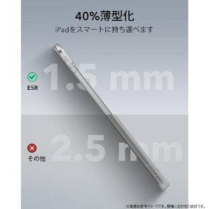 ESR iPad Pro 11インチ M4(2024)用ケース Classic Hybrid Clear ESR540-イメージ4