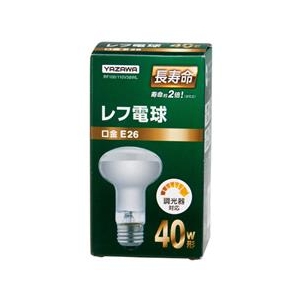 ヤザワ 40W形・E26口金 白熱レフ電球 フロスト 38W電球タイプ 1個入り RF100110V38WL-イメージ1