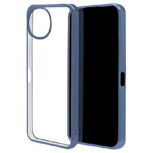 ラスタバナナ AQUOS wish6用 TPUケース メタルフレーム ブルー 9540AW6TPBL-イメージ1
