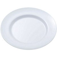 エンテック 平皿 リム型 10吋 250 (白) FC71812-NO.24W