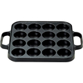 及源鋳造 SE たこ焼器 角型 16穴 CA-30L 鉄イモノ FC654LR-6046600