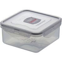 ＬＩＶ ＰＬＵＳ ロック&ロック クラシック 保存容器 600mL 正方形 グレー FCF911M-HPL854G