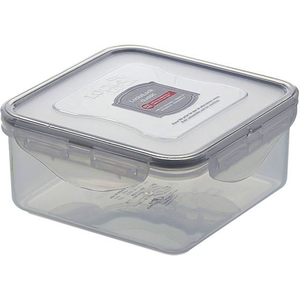 ＬＩＶ ＰＬＵＳ ロック&ロック クラシック 保存容器 600mL 正方形 グレー FCF911M-HPL854G-イメージ1