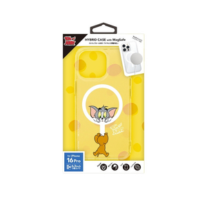 PGA iPhone 16 Pro用MagSafe対応 ハイブリッドケース [トムとジェリー] PG-W24BMGPT02TAJ-イメージ1