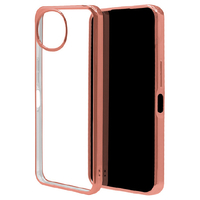 ラスタバナナ AQUOS wish6用 TPUケース メタルフレーム コーラルピンク 9541AW6TPCPK