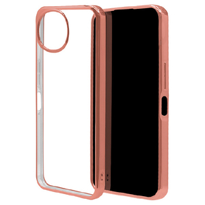 ラスタバナナ AQUOS wish6用 TPUケース メタルフレーム コーラルピンク 9541AW6TPCPK-イメージ1