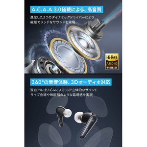 Anker 完全ワイヤレスヘッドフォン Soundcore Liberty 4 ブラック A3953N11-イメージ3