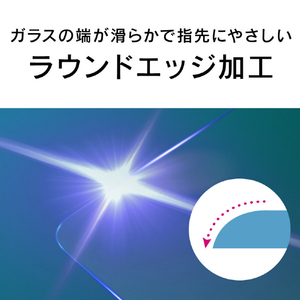 トリニティ iPhone 16/15/15 Pro/14 Pro用ケースとの相性抜群 黄色くないブルーライト低減 画面保護強化ガラス 光沢 TR-IP24M2-GLS-B3CC-イメージ7