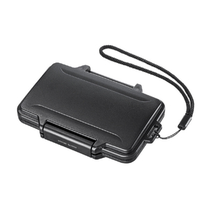 サンワサプライ 防水・防塵メモリーカードケース(SDカード、microSDカード用) FC-MMC29BK-イメージ3