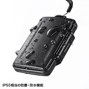サンワサプライ 防水・防塵メモリーカードケース(SDカード、microSDカード用) FC-MMC29BK-イメージ4