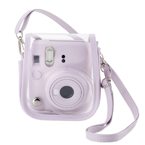エレコム instax mini 12用(チェキ) カメラケース クリア/ピンク IC-CCM12PN-イメージ2