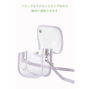 エレコム instax mini 12用(チェキ) カメラケース クリア/ピンク IC-CCM12PN-イメージ6