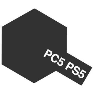 タミヤ PS-5 ブラック ポリカーボネートスプレー PSｽﾌﾟﾚ-05ﾌﾞﾗﾂｸN-イメージ1