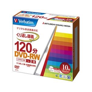 Verbatim 録画用DVD-RW 4．7GB 1-2倍速 10枚入り VHW12NP10V1-イメージ1