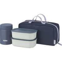 サーモス THERMOS真空断熱スープランチセット 800mL グレーネイビー FCJ798J-JEH-800 GNV