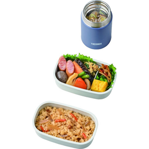 サーモス THERMOS真空断熱スープランチセット 800mL グレーネイビー FCJ798J-JEH-800 GNV-イメージ2