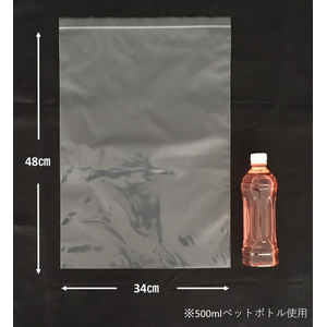 ジャパックス チャック付ポリ袋 透明 厚み0.04mm 100枚 FCG630V-LG-4-イメージ4