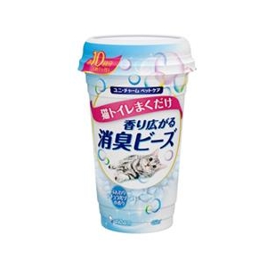 ユニ・チャームペットケア 猫トイレまくだけ 香り広がる消臭ビーズ ふんわりナチュラルソープの香り 450ml ﾏｸﾀﾞｹｼﾖｳｼﾕｳﾋﾞ-ｽﾞｿ-ﾌﾟ450ML-イメージ1