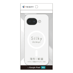 トリニティ Google Pixel 10a用[Silky Armor] マグネット吸着式アクセサリー対応 シルキータッチケース マットクリア TR-PX2610A-SA-CL-イメージ1