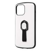 レイアウト iPhone 13 Pro Max用耐衝撃ケース ProCa + TailRing ホワイト RT-P33AC5/W